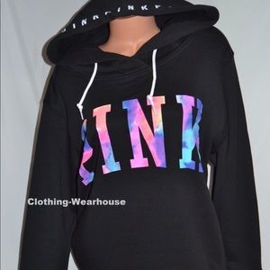 Vs pink pull over hoodie